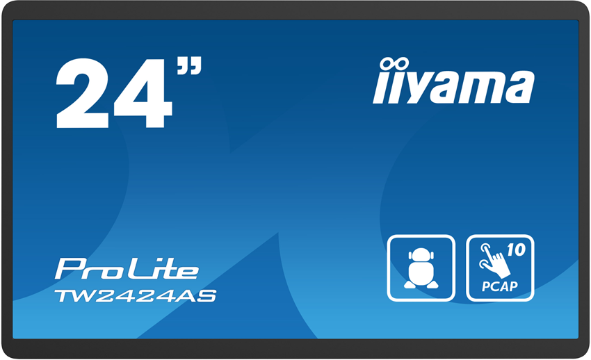 iiyama ProLite TW2424AS-B1 - 24 Zoll - 250 cd/m² - Full-HD - 1920x1080 Pixel - Android 12 mit GMS - WiFi - 10 Punkt - Touch Display