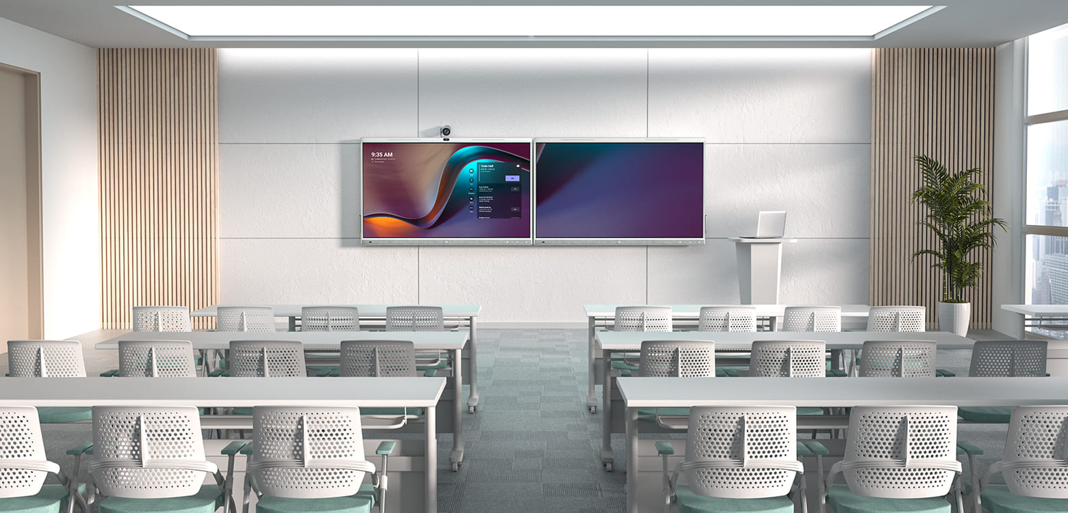 Yealink ETV65 WHITE - Extension screens for the MeetingBoard 65 WHITE - Ultra-HD - 3840x2160 pixels - White