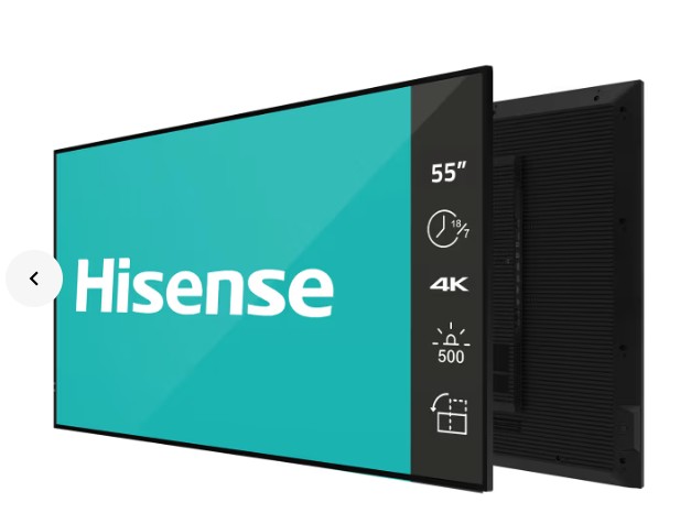 Hisense 55GM50D - 55 Zoll - 500 cd/m² - Ultra-HD - 3840x2160 Pixel - 18/7 - Digital Signage Display 