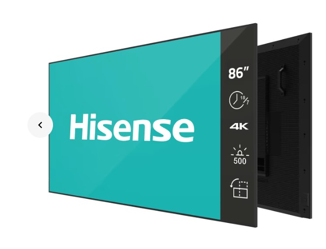 Hisense 86GM50D - 86 Zoll - 500 cd/m² - Ultra-HD - 3840x2160 Pixel - 18/7 - Digital Signage Display 