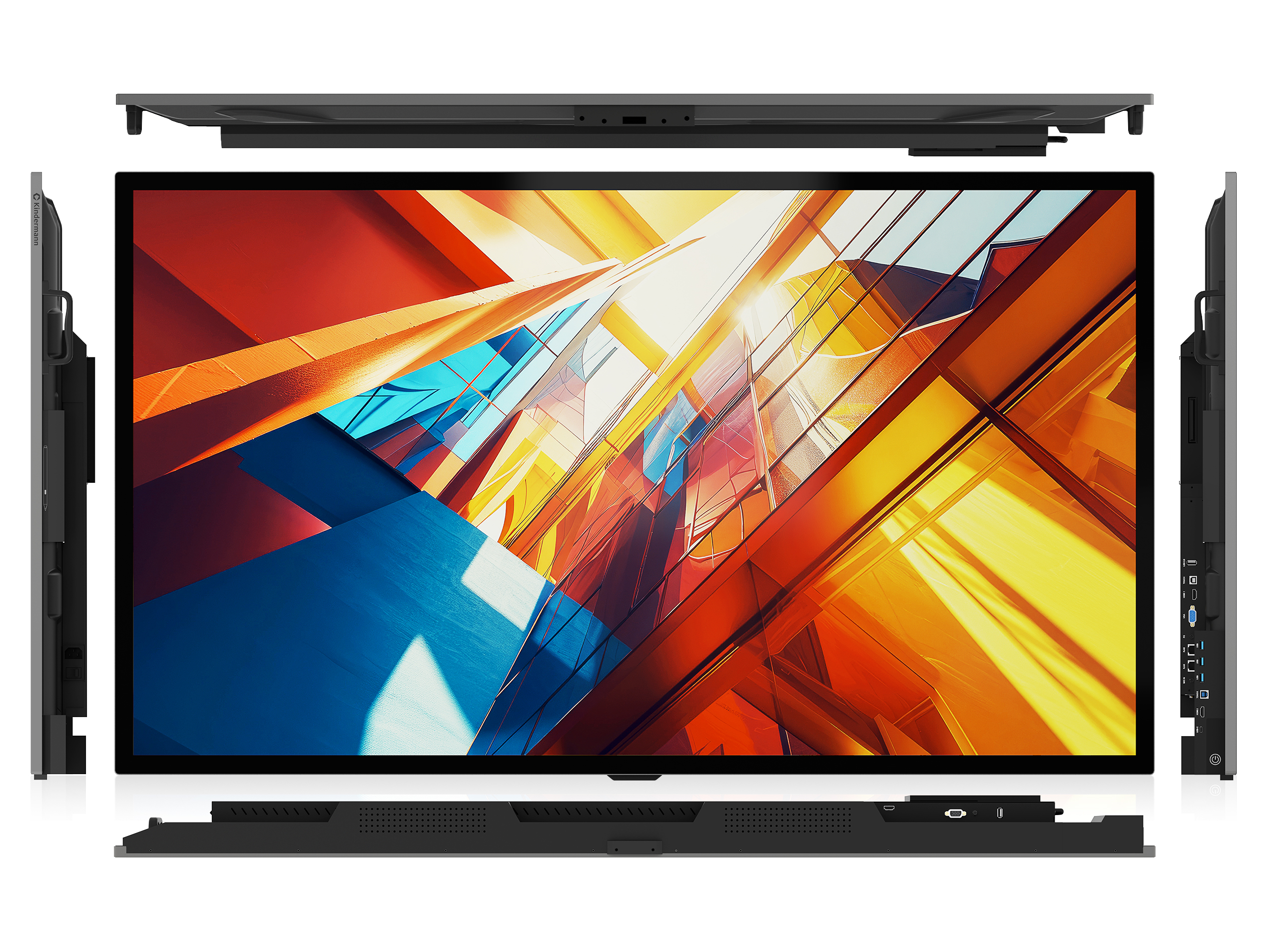 Kindermann TD-4065 - 65 Zoll - 600 cd/m² - 4K - Ultra-HD - 3840x2160 Pixel - 10 Punkt PCAP - Touchdisplay - Face Up geeignet