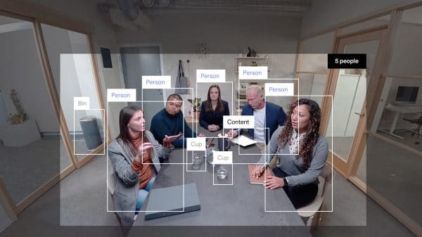 Huddly IQ Konferenzraum - Konferenzkamera ohne Mikrofon - mit KI für smartere Meetings - kleine und mittelgroße Räume - Schwarz