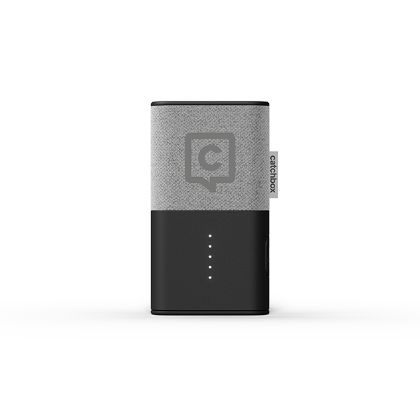 Catchbox Plus Bundle - 1 Cube Wurfmikrofon Grau - 1 Clip drahtloses Ansteckmikrofon Grau - mit Wireless Charger