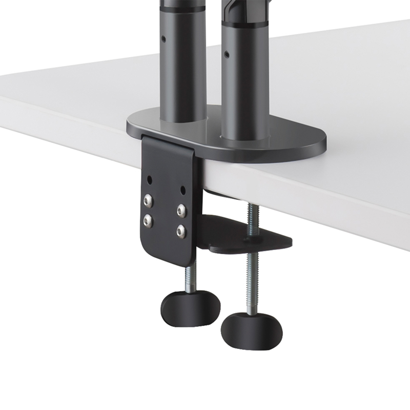 Hagor HA Gasliftarm Medium Dual - full-motion desk mount - 15-27 inch - VESA 100x100mm - up to 9kg - dark grey