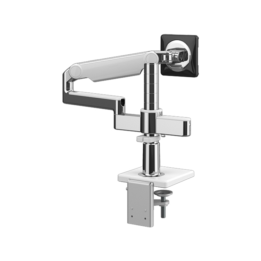 Humanscale X2NTNCAWETB12 - M/Flex M2.1 Monitorarm Befestigungskit - mit Standard-Tischklemme - für 1 Display - Alu/Weiß
