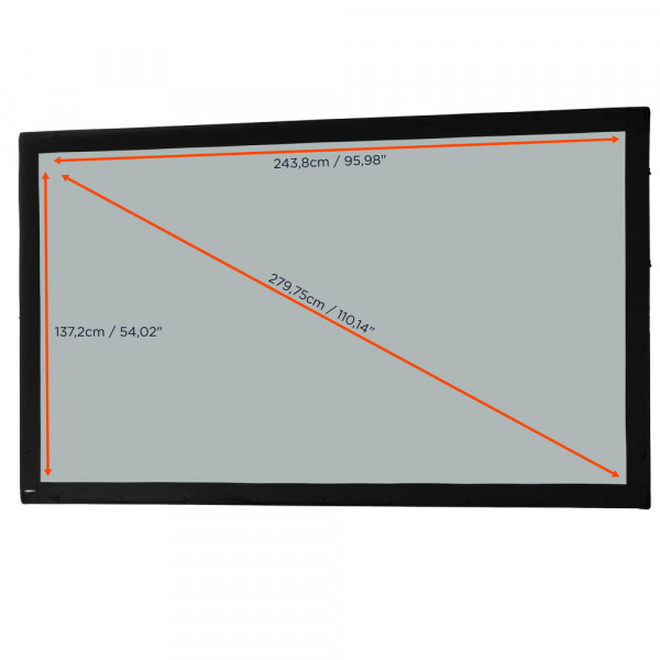 celexon screen fabric for Mobil Expert - 16:9 - BM 244 x 137 - rear projection