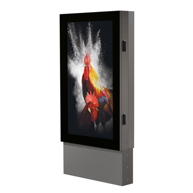 Hagor ScreenOut Eco Kiosk XL - Outdoor Stele inkl. Heizung und Lüftung - 75 Zoll - IP65 / IP54 - Vandalismusgeschützt - Hochformat