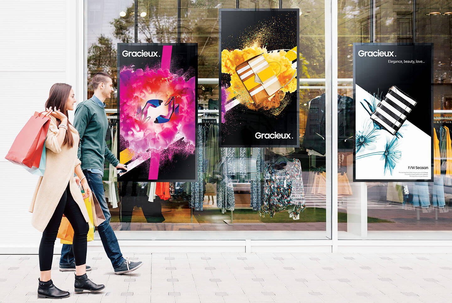 Samsung OM55N-S - perfekte Bilder für Ihr Schaufenster