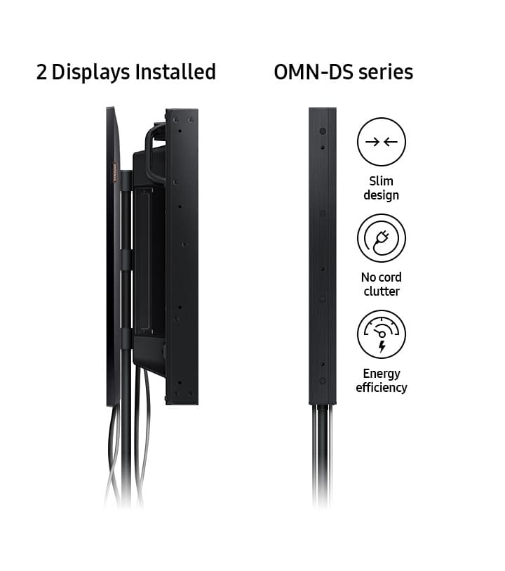 Samsung OM55N-DS - Tolles, zeitloses Design mit ultraschlanker bauweise
