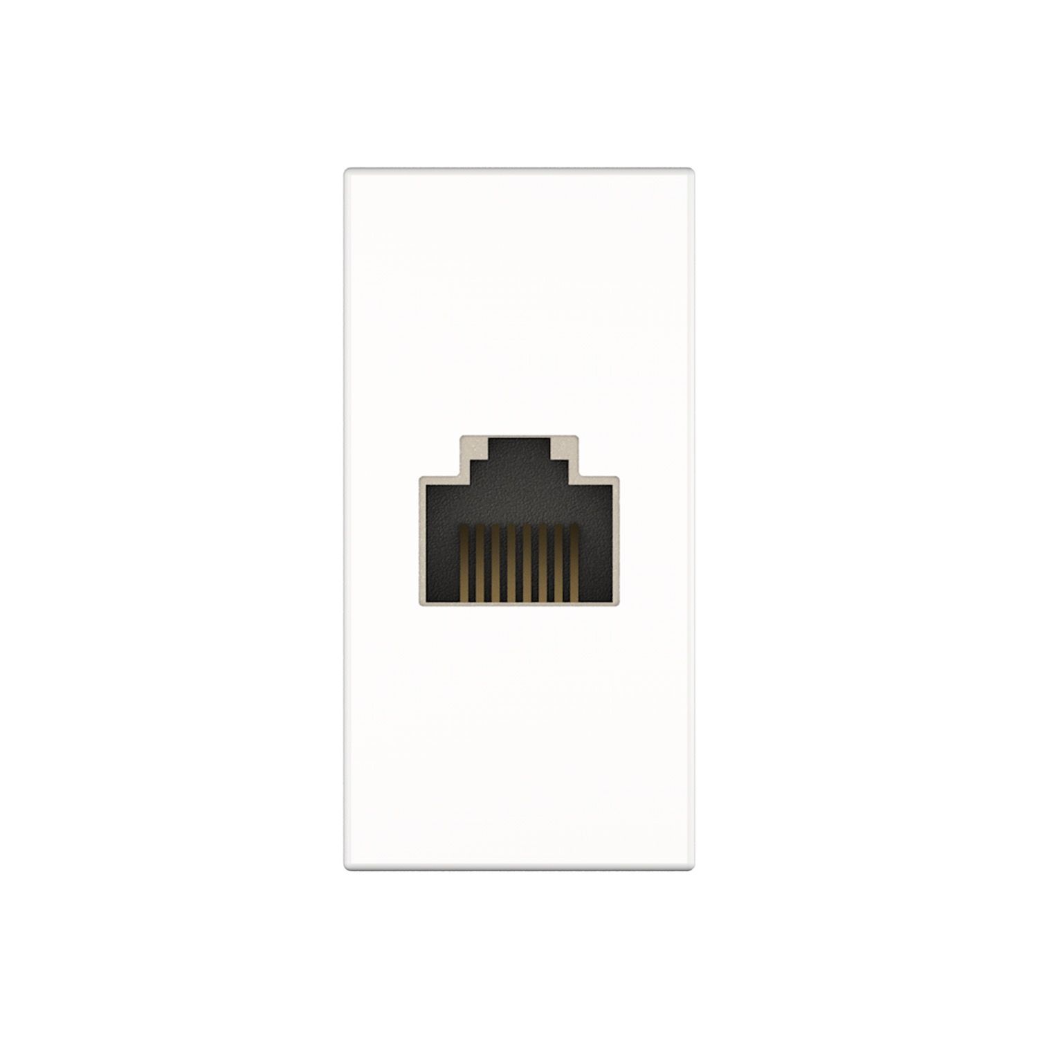 Kindermann Konnect flex 45 click Anschlussblende Cat-7 (RJ45) - Halbblende - Weiß 7464000424