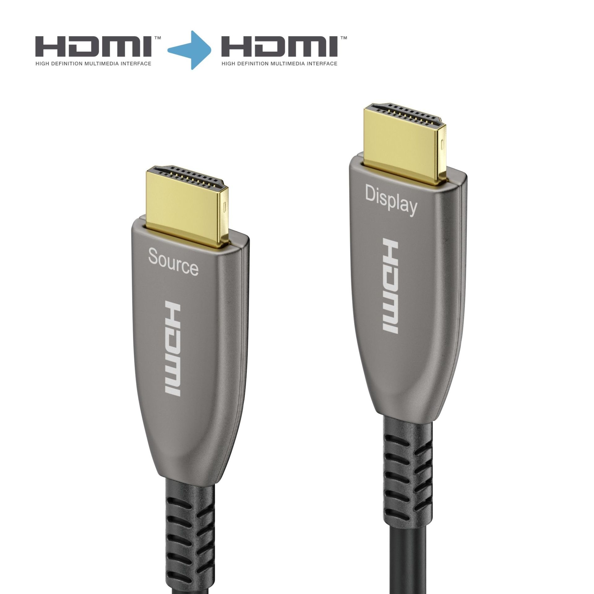 Sonero X-AOC210-500 - HDMI 4K Glasfaserkabel - 18 Gbps - 50,0m - Schwarz