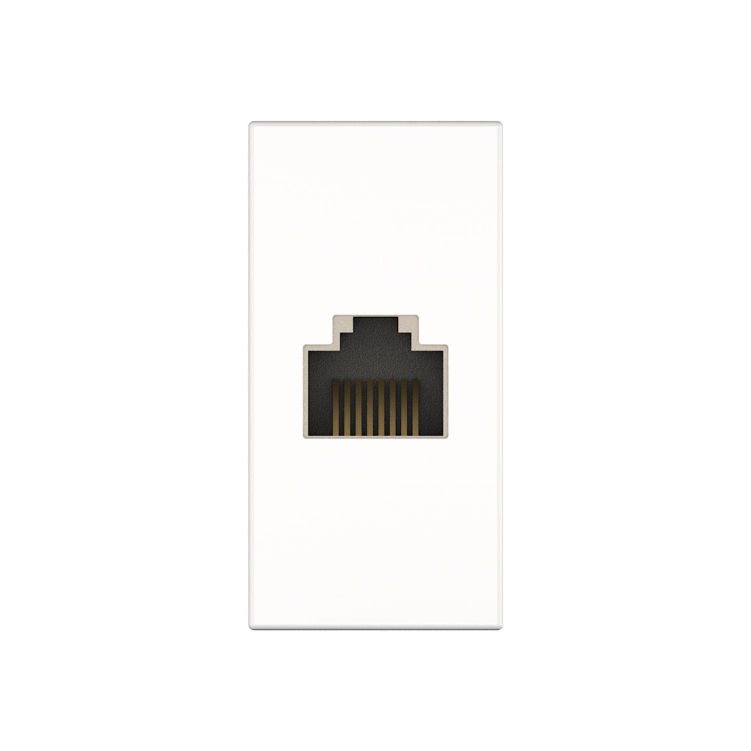 Kindermann Konnect flex 45 click Anschlussblende Cat-6A (RJ45) - Halbblende - Weiß 7464000527