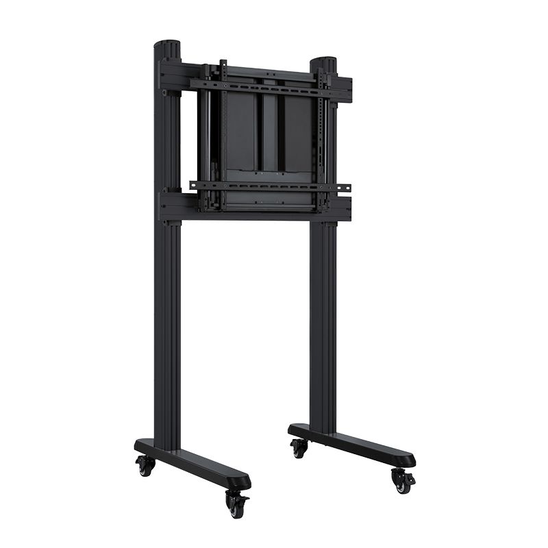 Hagor HP Counterbalanced Mobile - höhenverstellbares mobiles Standsystem - Tafelprinzip - 46-70 Zoll - 40-60 kg - VESA 800x400mm - Schwarz 8221